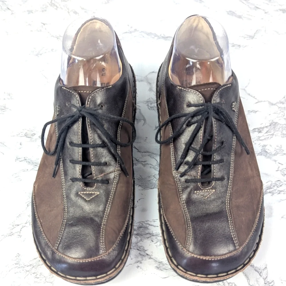 Finn Comfort Size 41 D Oxford Tie Shoes In Brown Made In Germany